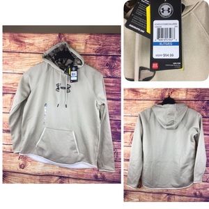 Under armour fleece hoodie logo caliber sz XL